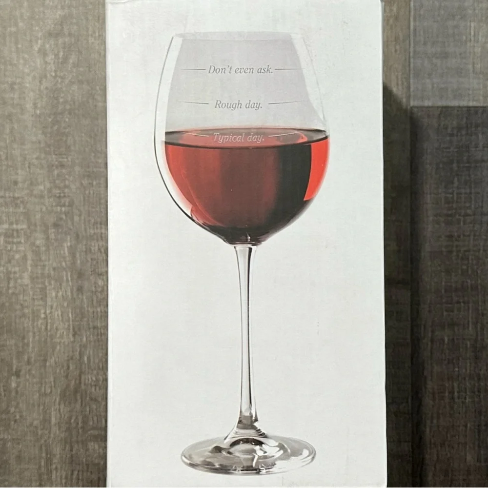 New “UnWined” Novelty Measuring Wine Glass